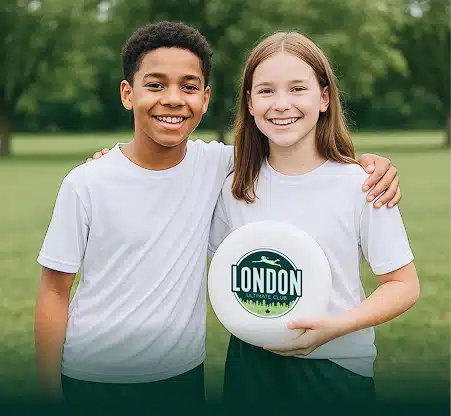 Youth playing Ultimate Frisbee
